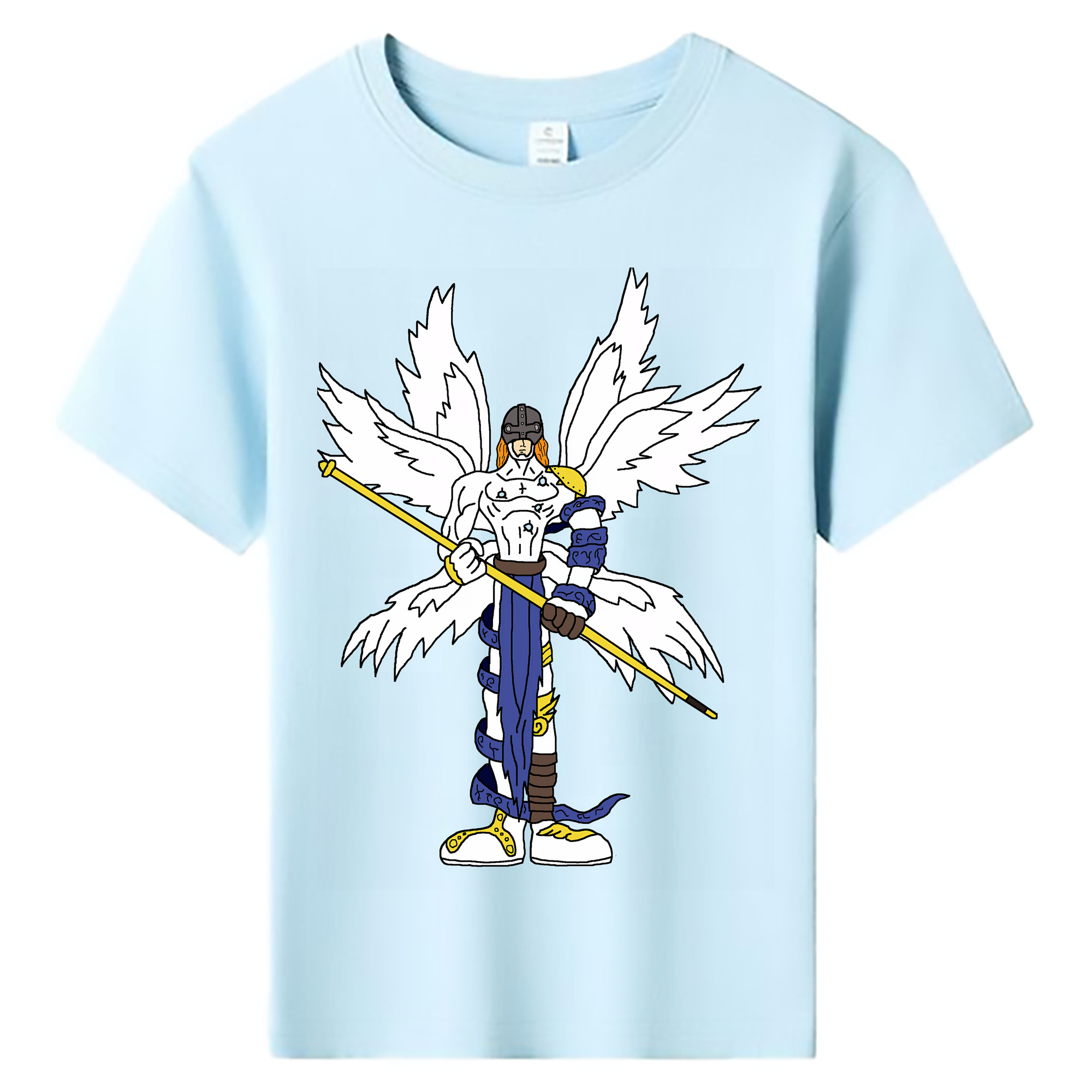 （画像用） Digimon デジタルモンスター/デジモン 綿100％キッズTシャツ（フロントプリント）